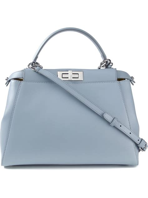 fendi blue logo bag